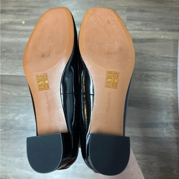 Madewell Black Patent Mary Jane Block Heels - Picture 10 of 10